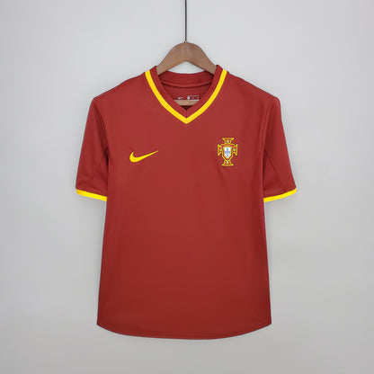 Retro 2000 Portugal Hjemme Fotballdrakter