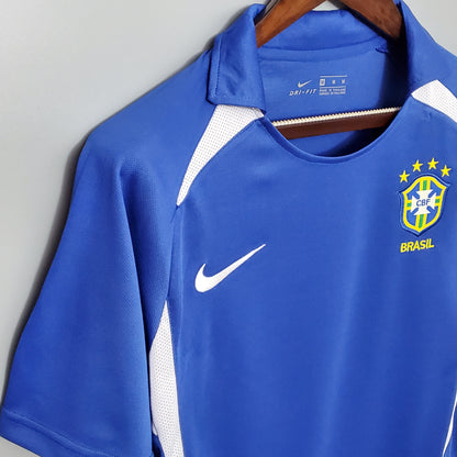 Retro 2002 Brasil Borte Fotballdrakter