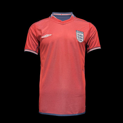 Retro 2002 England Borte Fotballdrakter (Double-sided)
