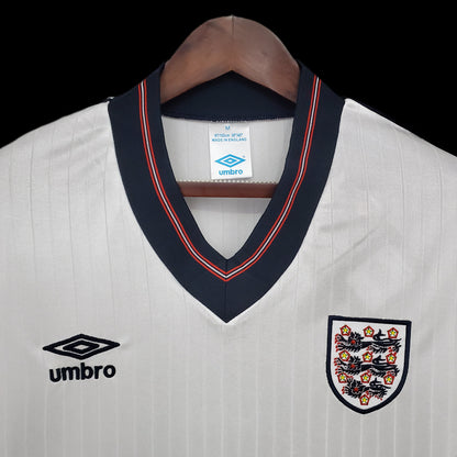 Retro 84 87 England Hjemme Fotballdrakter
