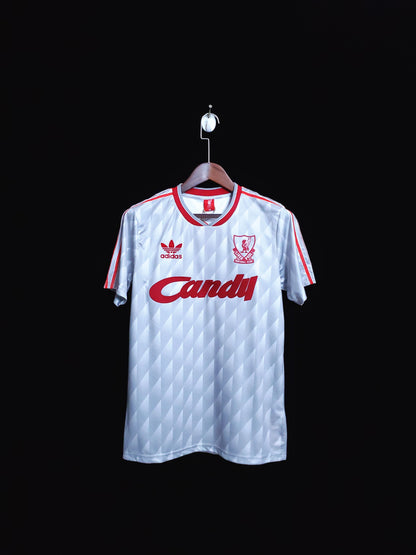 Retro 89-91 Liverpool Borte Fotballdrakter