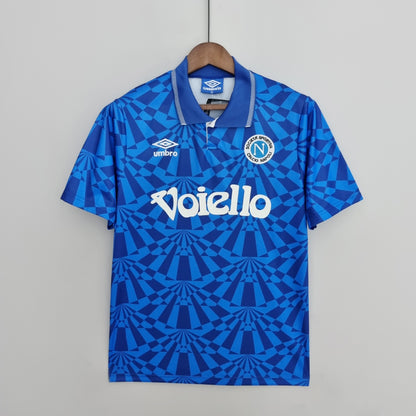 Retro 91-93 Napoli Hjemme Fotballdrakter