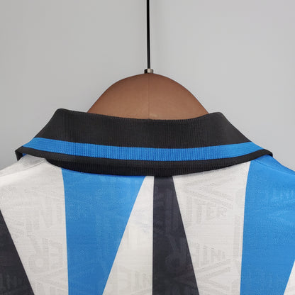 Retro 92 93 Inter Milan Borte Fotballdrakter