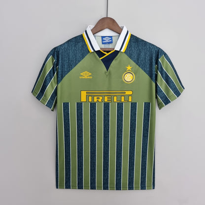 Retro 95-96 Inter Milan Borte Fotballdrakter