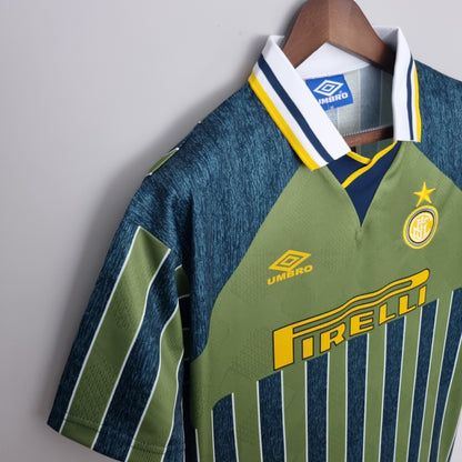 Retro 95 96 Inter Milan Borte Fotballdrakter