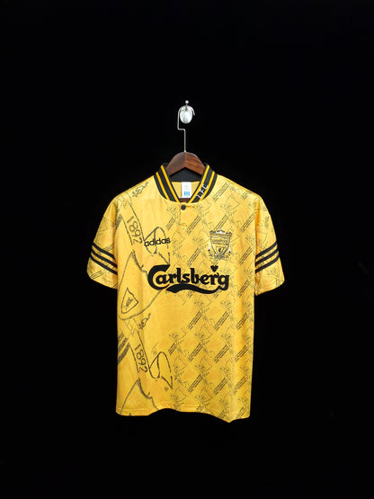 Retro 95-96 Liverpool Yellow Tredje