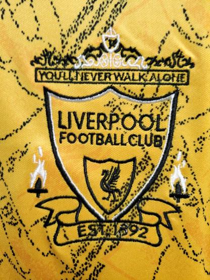 Retro 95 96 Liverpool Yellow Tredje
