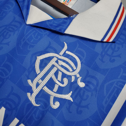 Retro 96 97 Rangers Hjemme Fotballdrakter