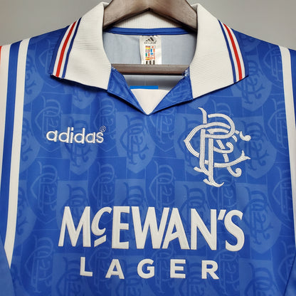 Retro 96 97 Rangers Hjemme Fotballdrakter