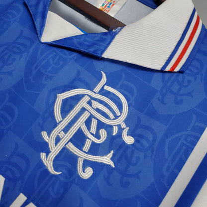 Retro 96 97 Rangers Hjemme Fotballdrakter