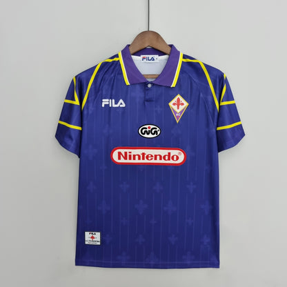 Retro 97-98 Fiorentina Hjemme Fotballdrakter