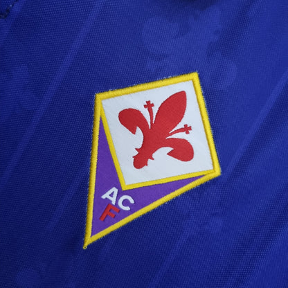 Retro 97 98 Fiorentina Hjemme Fotballdrakter