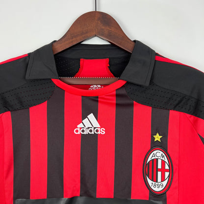 Retro AC Milan 07 08 Hjemme Fotballdrakter Langermet