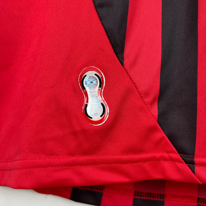 Retro AC Milan 07 08 Hjemme Fotballdrakter Langermet