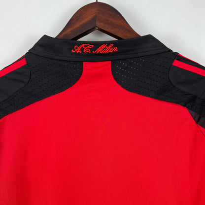 Retro AC Milan 07 08 Hjemme Fotballdrakter Langermet