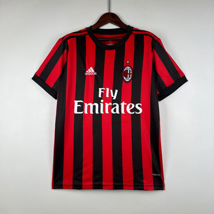 Retro AC Milan 17 18 Hjemme Fotballdrakter