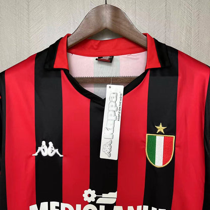 Retro AC Milan 1988 89 Hjemme Fotballdrakter