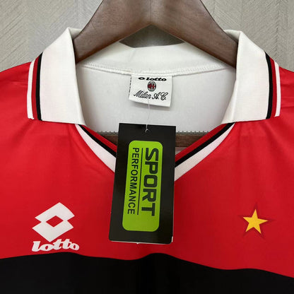 Retro AC Milan 1994 95 Borte Fotballdrakter
