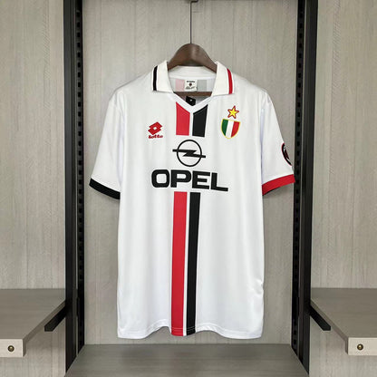 Retro AC Milan 1996-97 Borte Fotballdrakter