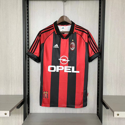 Retro AC Milan 1998-99 Hjemme Fotballdrakter