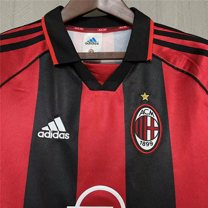 Retro AC Milan 1998 99 Hjemme Fotballdrakter