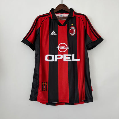 Retro AC Milan 1998 Hjemme Fotballdrakter