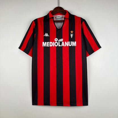 Retro AC Milan 89-90 Hjemme Fotballdrakter