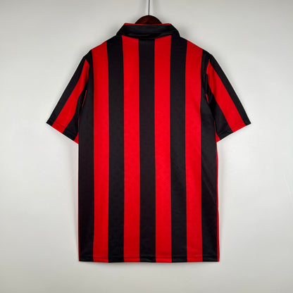 Retro AC Milan Hjemme Fotballdrakter 1989
