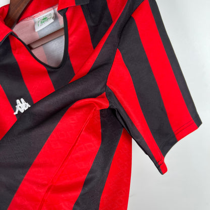 Retro AC Milan Hjemme Fotballdrakter 1989