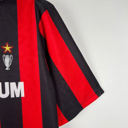 Retro AC Milan Hjemme Fotballdrakter 1989