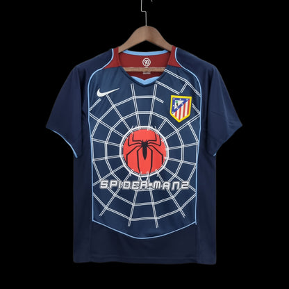 Retro Atletico Madrid 04-05 Borte Fotballdrakter