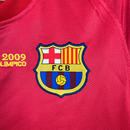 Retro Barcelona 08 09 UEFA Champions League Hjemme Fotballdrakter S XXL