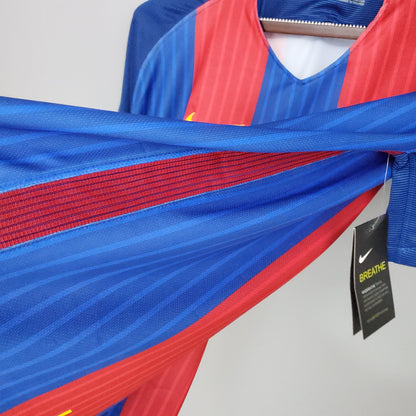 Retro Barcelona 16 17 Hjemme Fotballdrakter