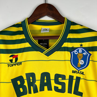 Retro Brasil 1984 Hjemme Fotballdrakter