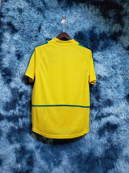 Retro Brasil 2002 World Cup Hjemme Fotballdrakter