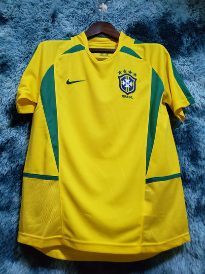 Retro Brasil 2002 World Cup Hjemme Fotballdrakter