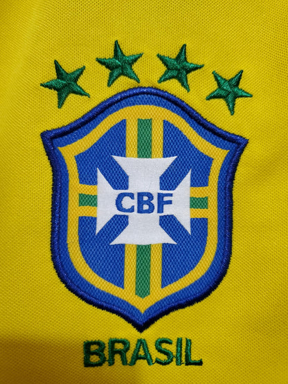 Retro Brasil 2002 World Cup Hjemme Fotballdrakter