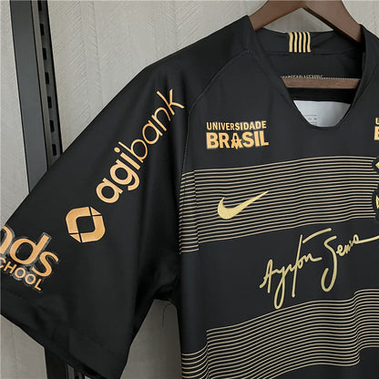Retro Corinthians 18 19II Borte Fotballdrakter full advertising sponsor