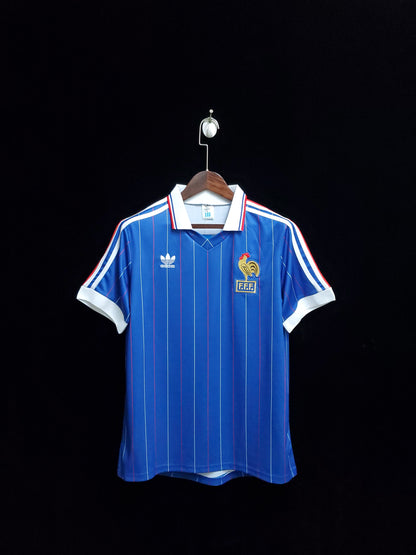 Retro Frankrike 1982 Hjemme Fotballdrakter