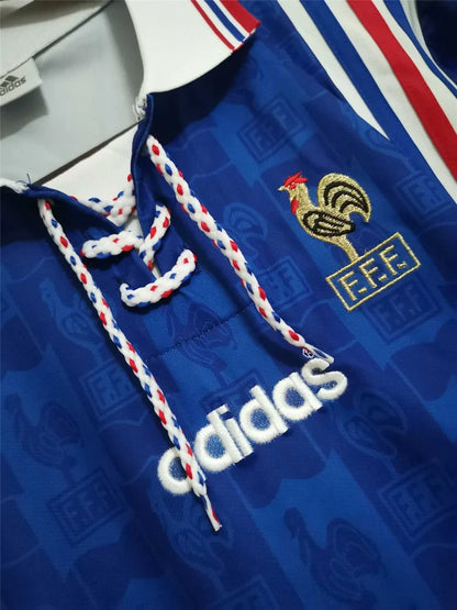 Retro Frankrike 1996 Hjemme Fotballdrakter