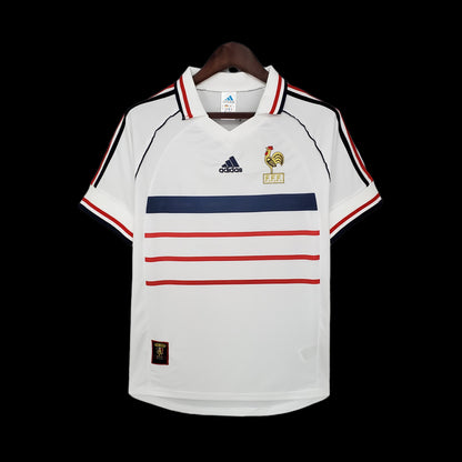 Retro Frankrike 1998 Borte Fotballdrakter
