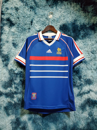 Retro Frankrike 1998 Hjemme Fotballdrakter