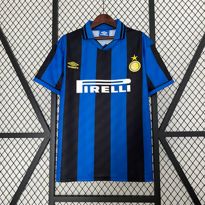 Retro Inter Milan 95-96 Hjemme Fotballdrakter