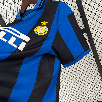 Retro Inter Milan 95 96 Hjemme Fotballdrakter