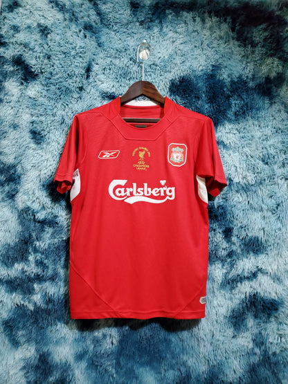 Retro Liverpool 2005 Hjemme Fotballdrakter