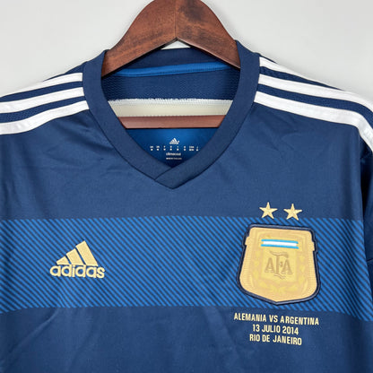 Retro Langermet Argentina 2014 Borte Fotballdrakter