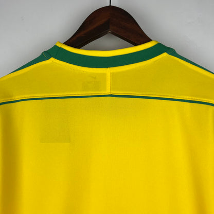 Retro Langermet Brasil 1998 Hjemme Fotballdrakter