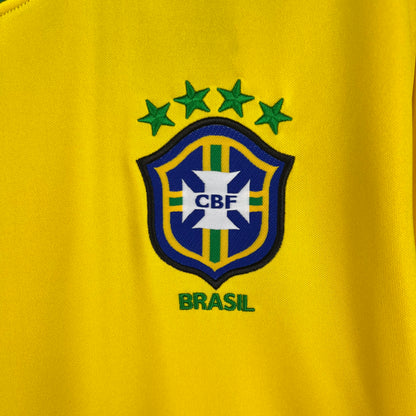 Retro Langermet Brasil 1998 Hjemme Fotballdrakter