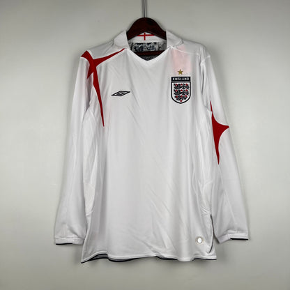 Retro Langermet England 2006 Hjemme Fotballdrakter