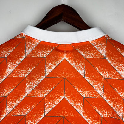 Retro Langermet Holland 1988 Hjemme Fotballdrakter